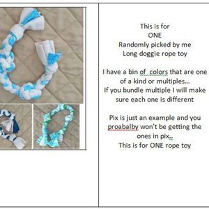 😻DELETING TODAY CLOSING FINAL$ DROP😻long braided doggie rope toy fleece